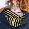 sudadera capucha rayas amarillas naz bee
