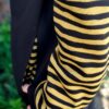 sudadera capucha rayas amarillas naz bee