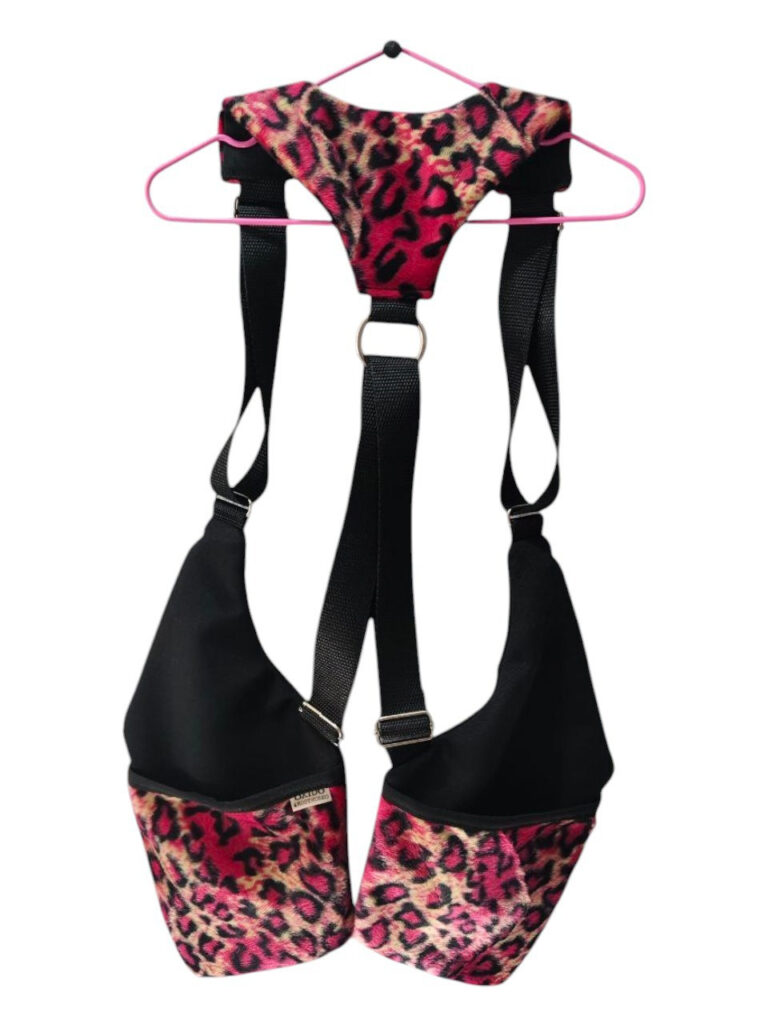 Pistoleras leopardo rosa pelo