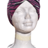 Diadema turbante cebra morada