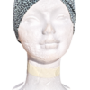 Diadema turbante leopardo azul