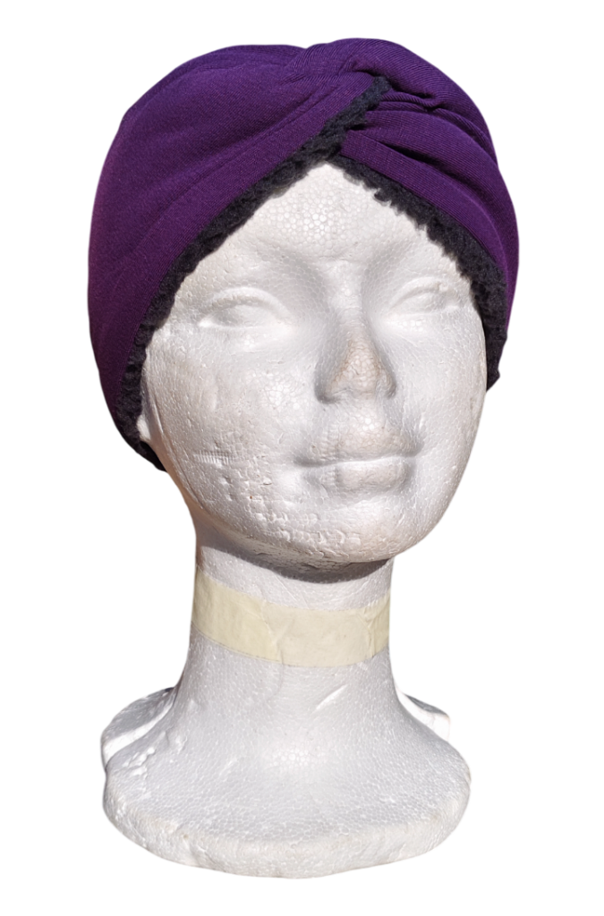 Diadema de invierno morada