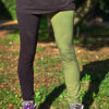 Leggins bicolor caqui