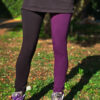 Leggins bicolor morado