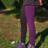Leggins bicolor morado