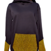 sudadera leopardo mostaza capucha