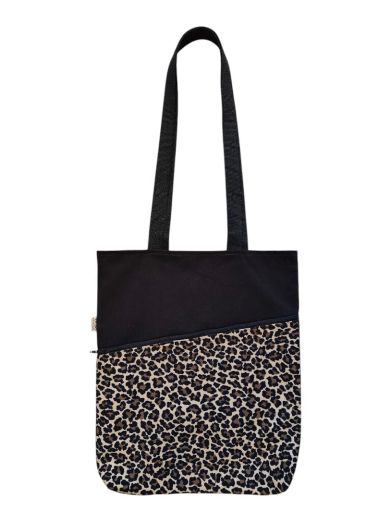 Totebag leopardo y rojo