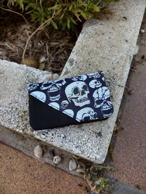 Monedero tarjetero calaveras