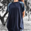 camiseta larga cebra mar