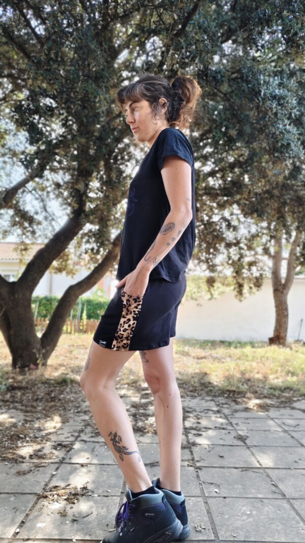 pantalón corto leopardo