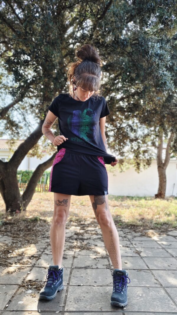 pantalón corto leopardo rosa