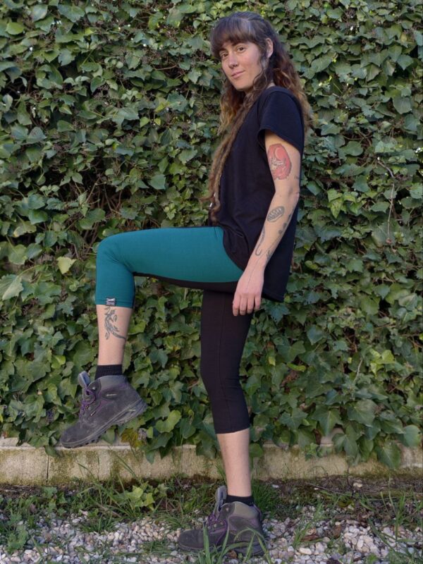 Leggins 3/4 petróleo